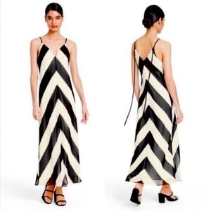 NWT Christopher John Rogers X Target Chevron Dress Size 4